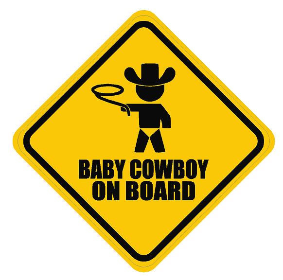 Baby On Board - Cowboy